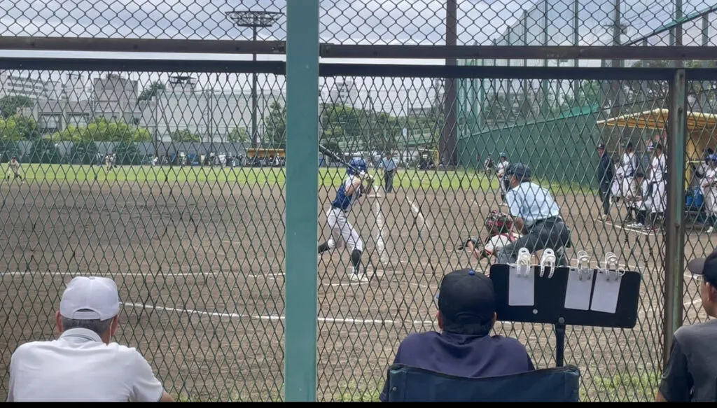 子どもたちの活躍を観戦⚾️